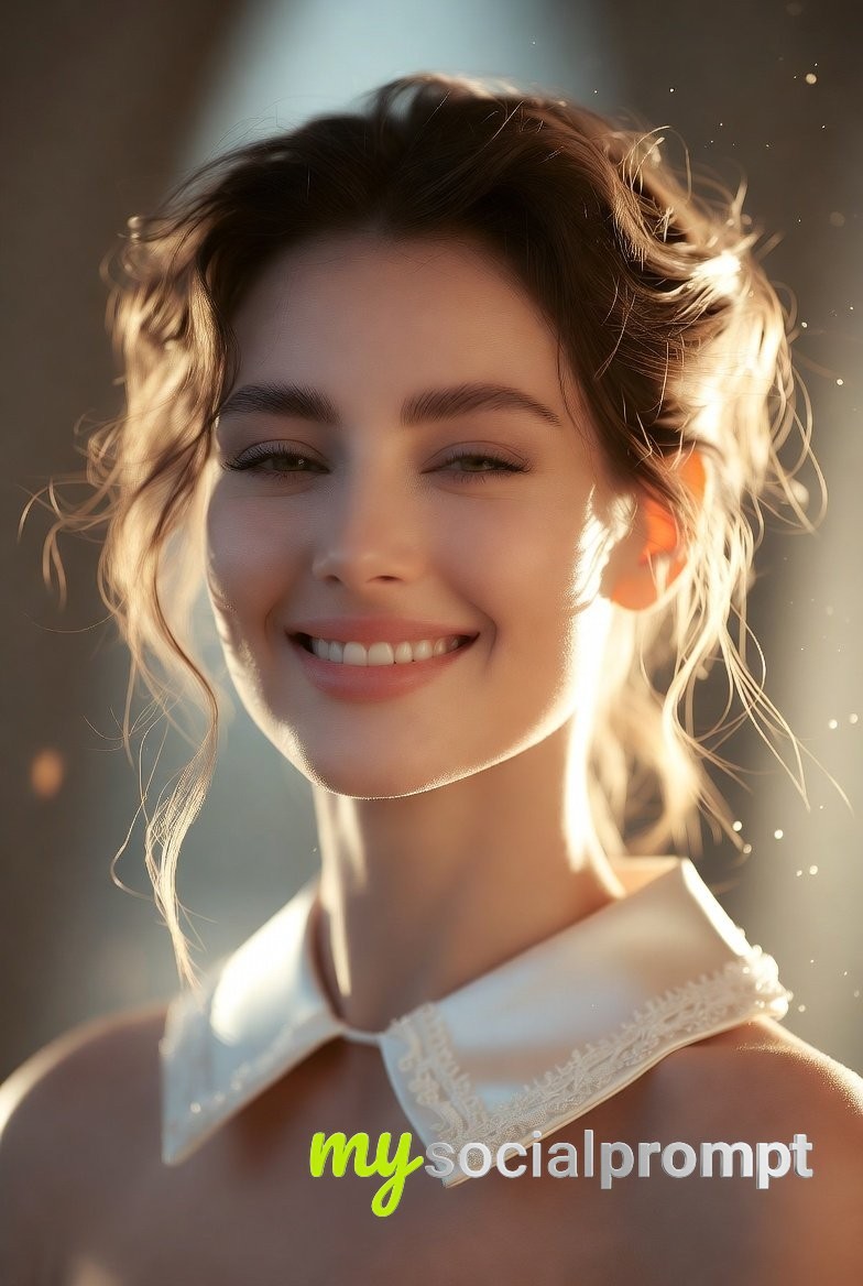 nanobanana prompt: Luxury Beauty Editorial with Cinematic Lighting & Minimalist Composition