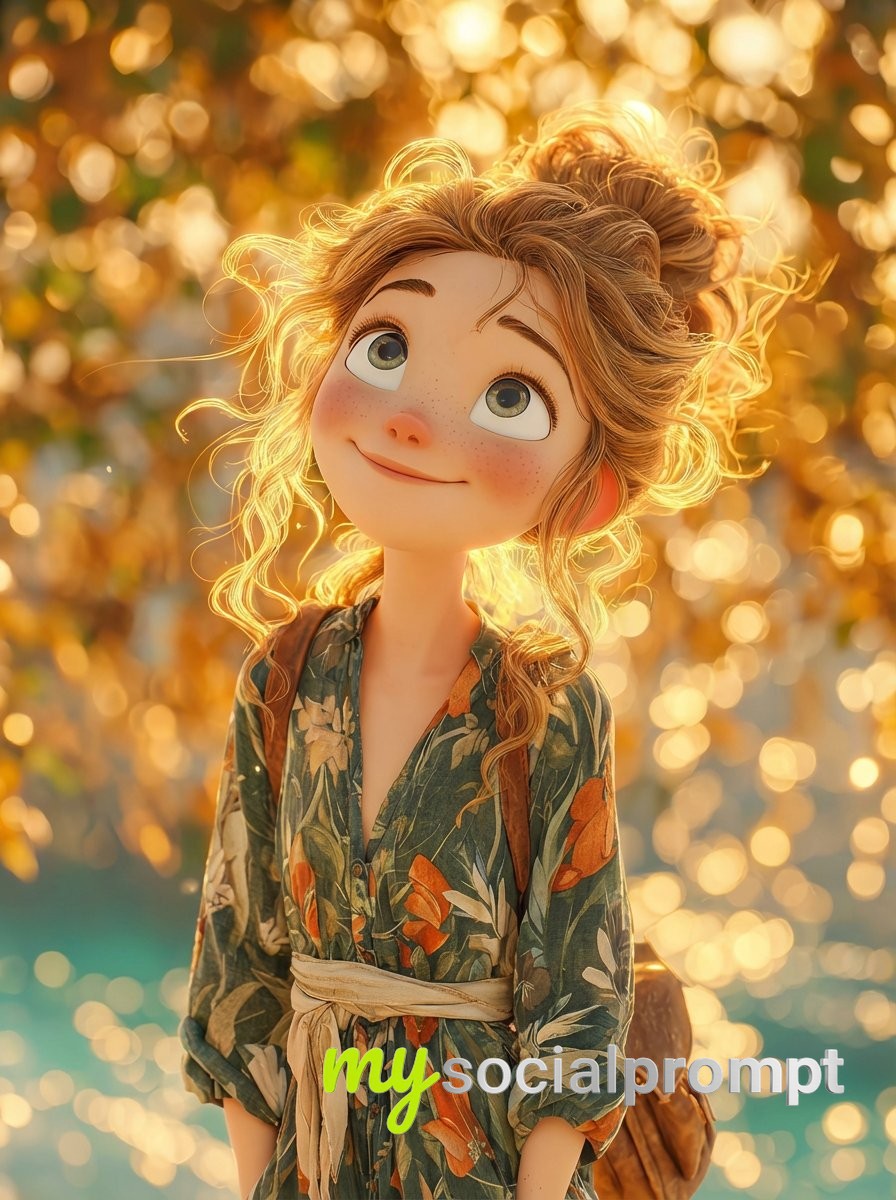 nanobanana prompt: Cinematic 3D Fantasy Girl with Volumetric Lighting & Pastel Palette 2