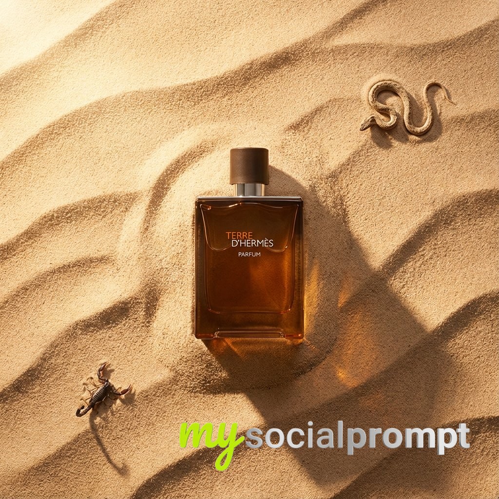 nanobanana prompt: Editorial Luxury Product Photography with Top-Down 3D Realism 2