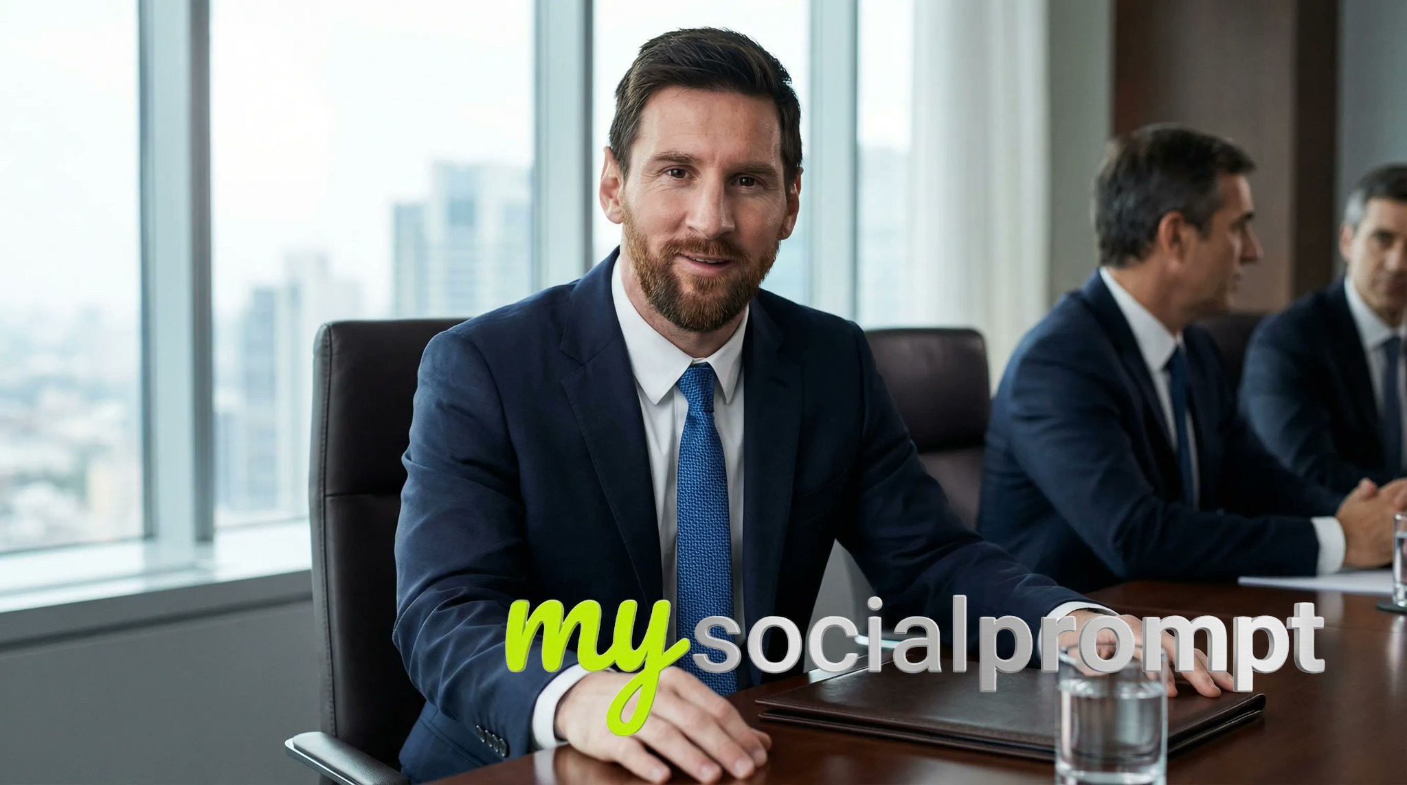 nanobanana prompt: Corporate Boardroom Portrait with Cinematic Lighting 3