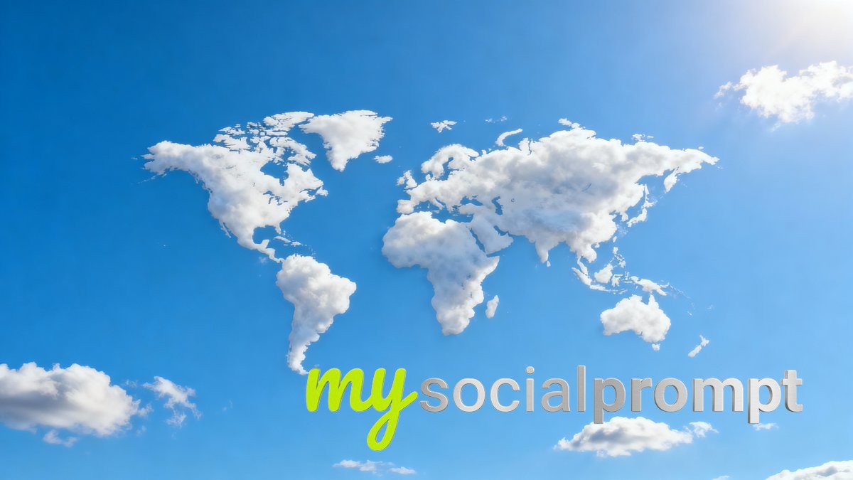 nanobanana prompt: Photorealistic Cloud Formation as Global Continents 3