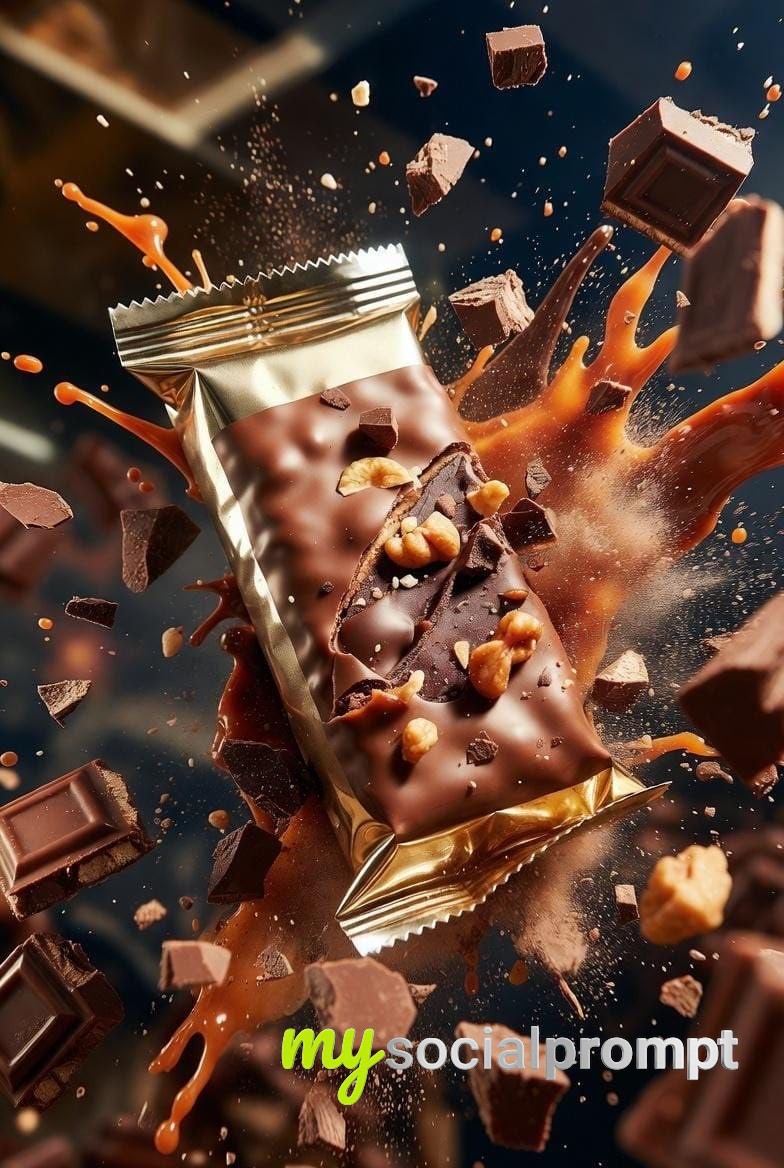 nanobanana prompt: Dynamic Product Photography of Premium Protein Bar with Dramatic Cinematic Lighting 4
