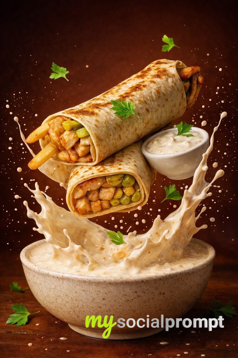 nanobanana prompt: Hyper-realistic Food Photography with Cinematic Motion 2