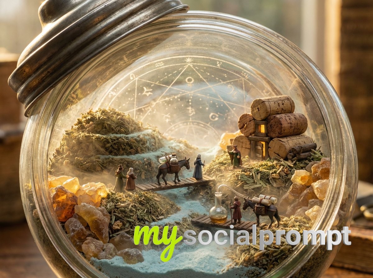nanobanana prompt: Surreal Miniature World in Cinematic Macro Realism 4