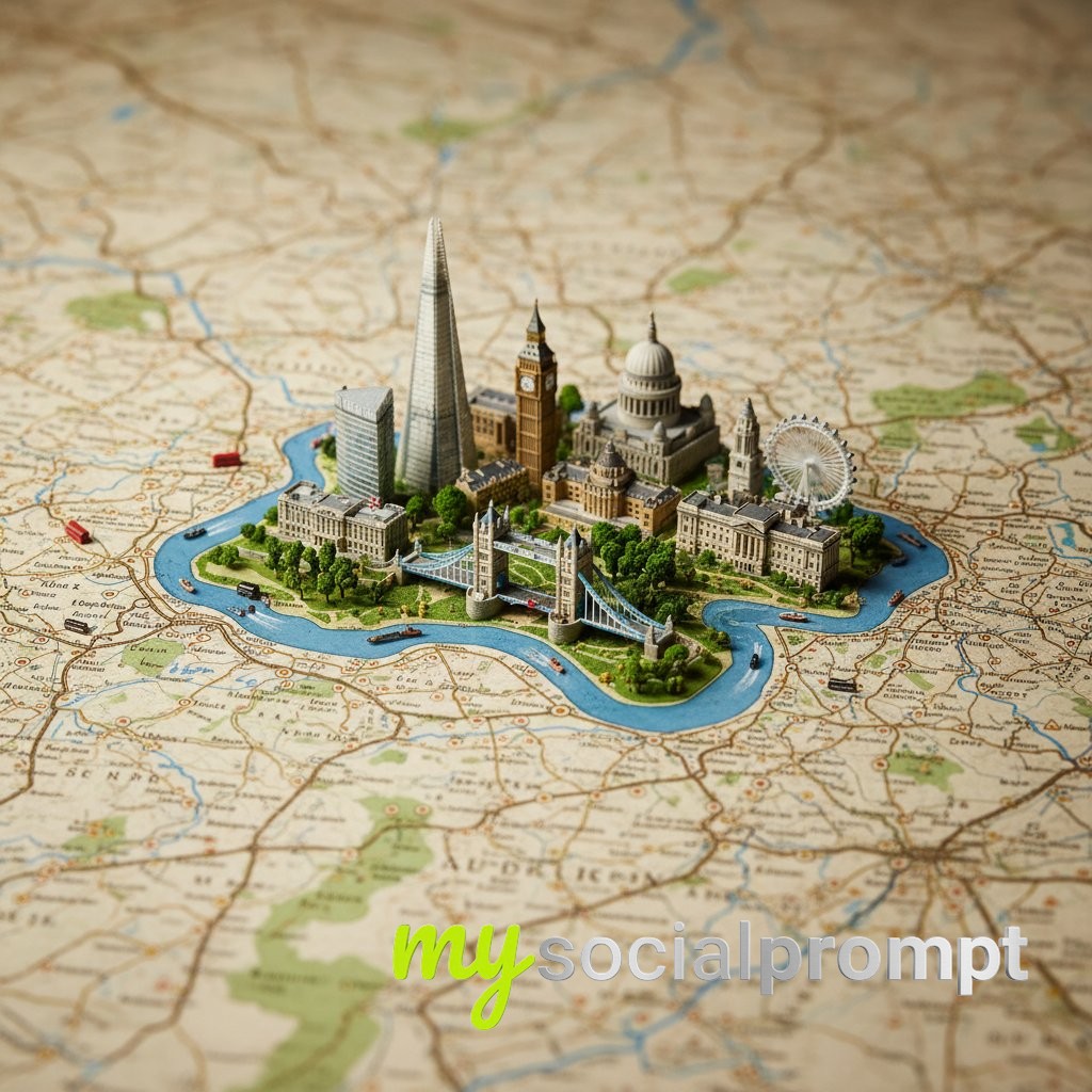 nanobanana prompt: Macro Geographic Diorama with Cinematic Lighting 4