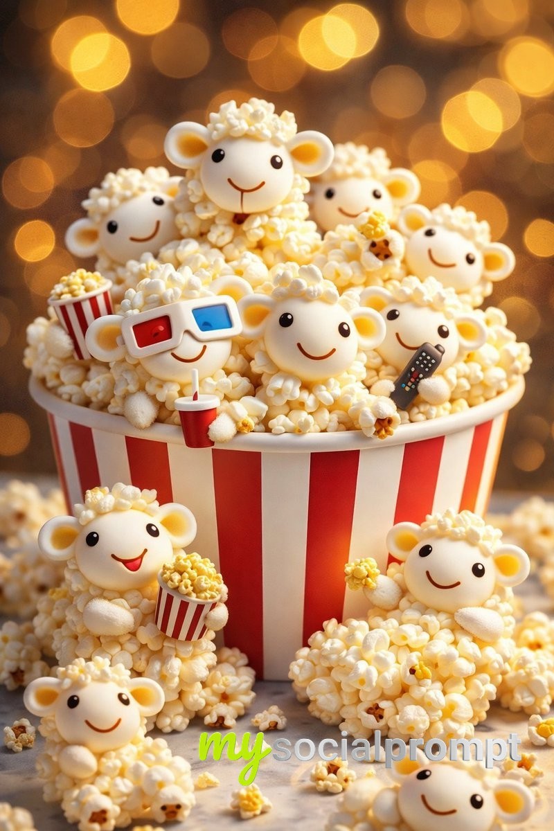 nanobanana prompt: Cinematic Food Photography with Anthropomorphic Snack Characters