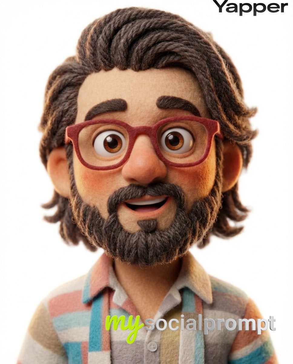 nanobanana prompt: Pixar-Style 3D Claymation Character with Soft Felt Texture and Cinematic Lighting 2