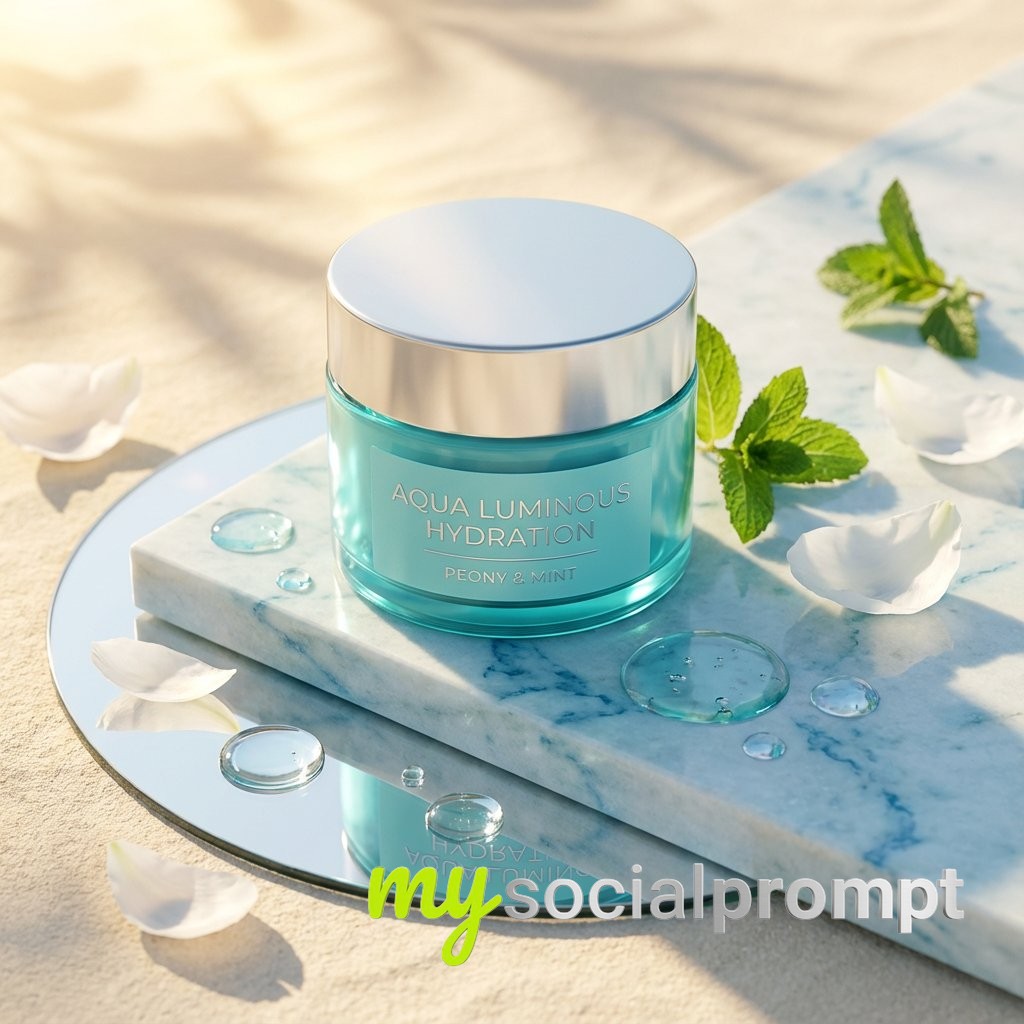 nanobanana prompt: Luxury Product Photography with Cinematic Lighting & Organic Textures 2
