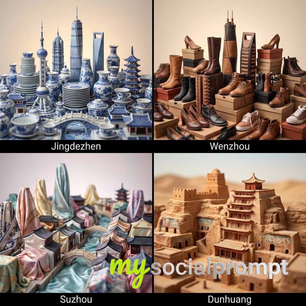 nanobanana prompt: China's Hidden Urban Marvels in Miniature Craft