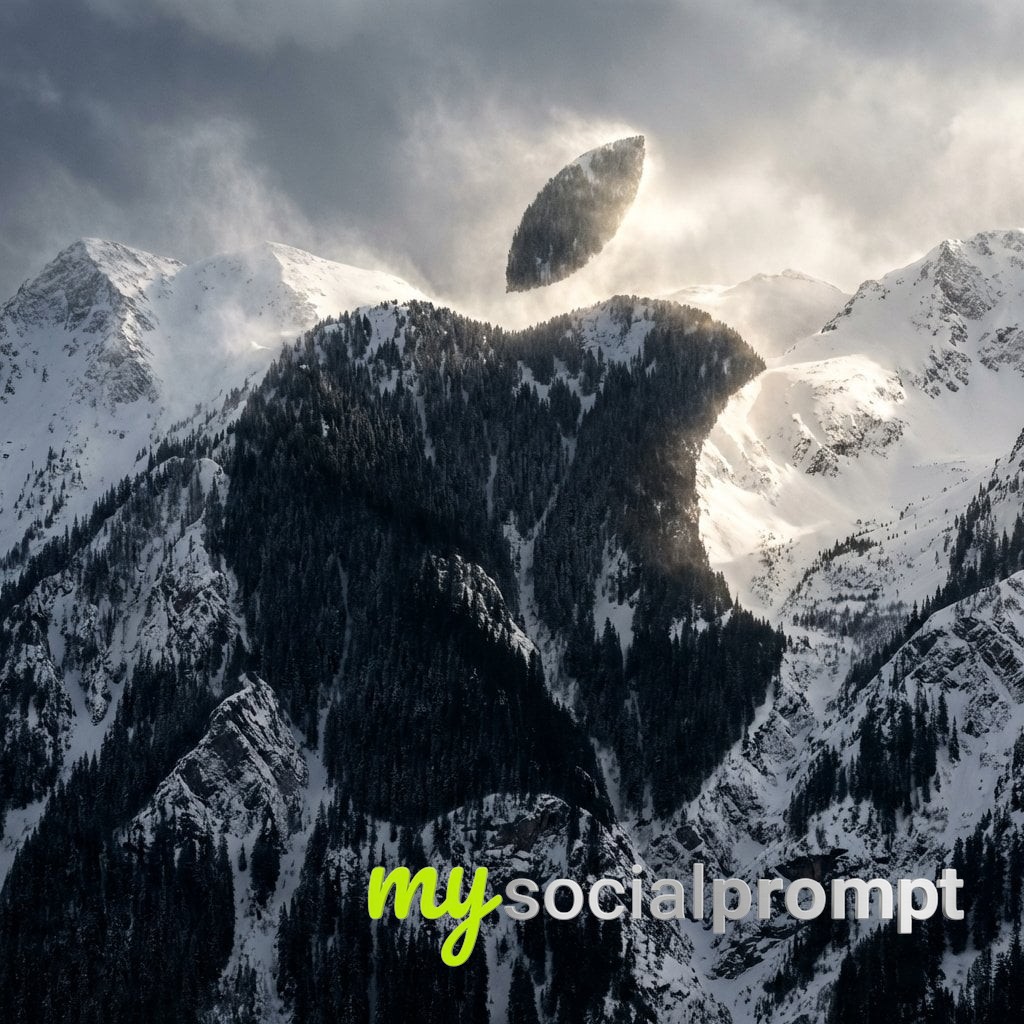 nanobanana prompt: Aerial Cinematic Landscape with Hidden Logo Illusion - AI Prompt Image 2