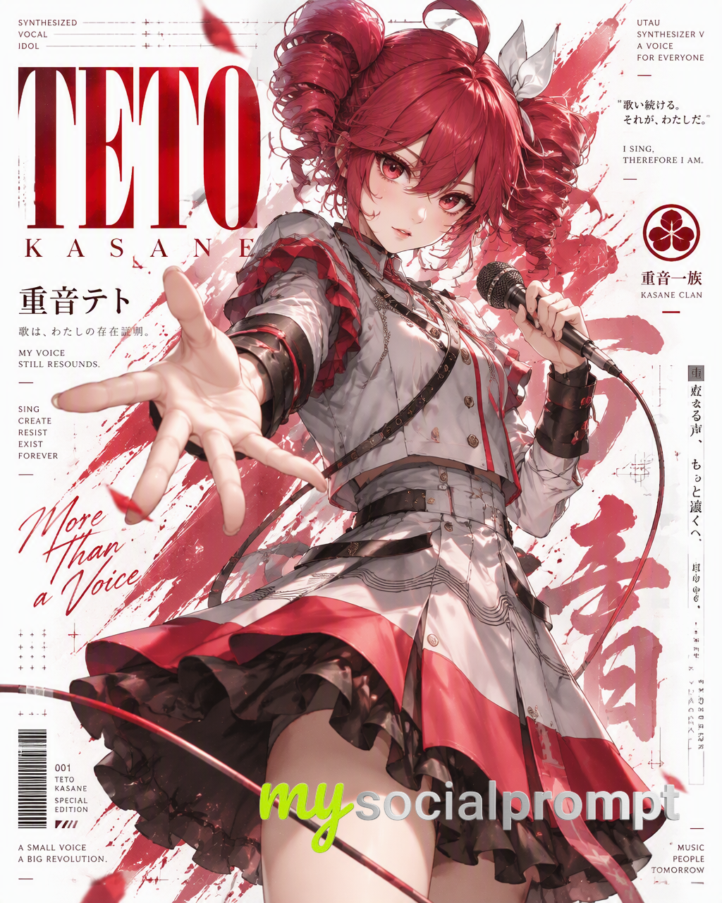nanobanana prompt: Luxury Minimalist Anime Editorial Poster – High-Fashion Magazine Cover with Cinematic Lighting