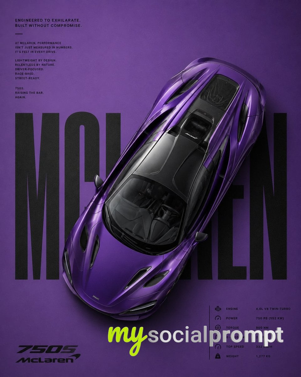 nanobanana prompt: minimalist Porsche ad with aerial view and Swiss typography image 2