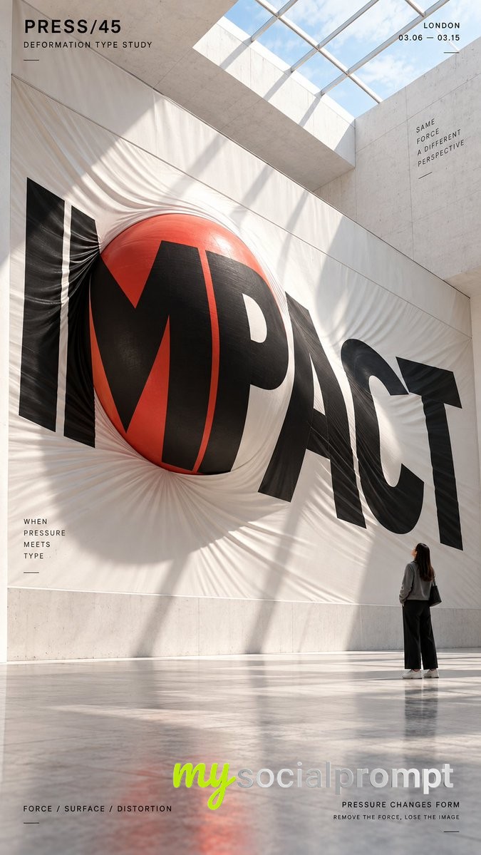 nanobanana prompt: Create a 9:16 vertical poster in a clean contemporary mus