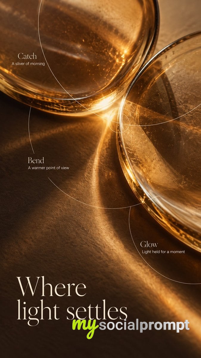Amber Macro Serenity: Minimalist Ivory Serif Poster with Hairline Orbit Circles image 3