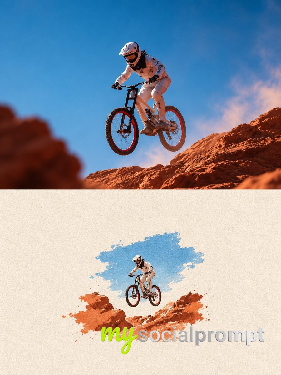 Minimalist Editorial Diptych: Photographic Realism Meets Hand-Drawn Paper Illustration image 4
