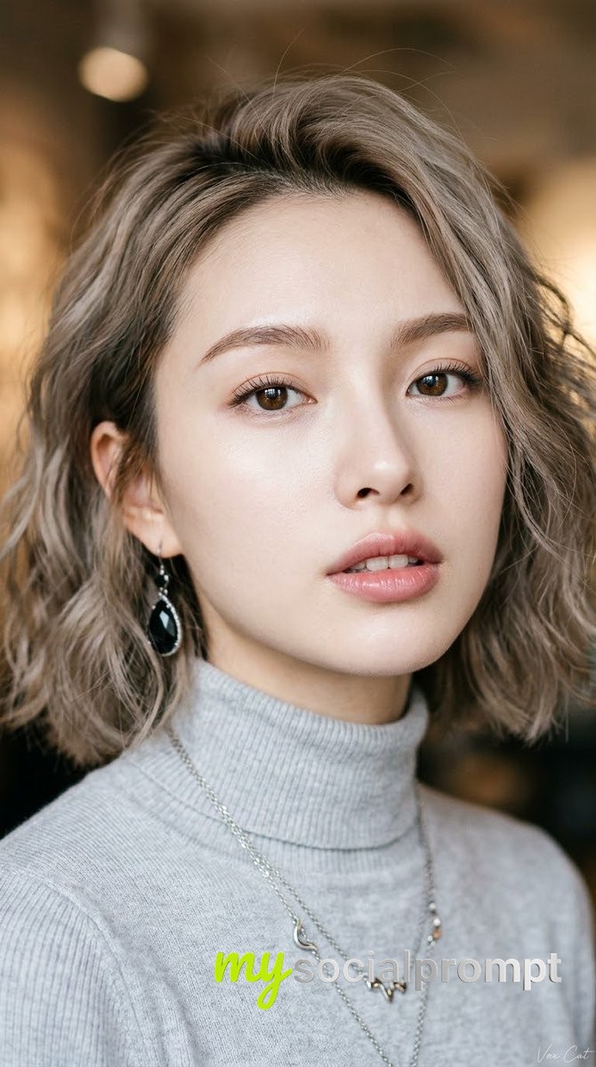 Hyper-Realistic East Asian Portrait: Soft Studio Light & Editorial Beauty