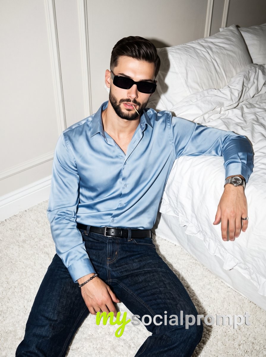 High-Contrast Editorial Portrait: Indie Sleaze After-Party with Directional Flash