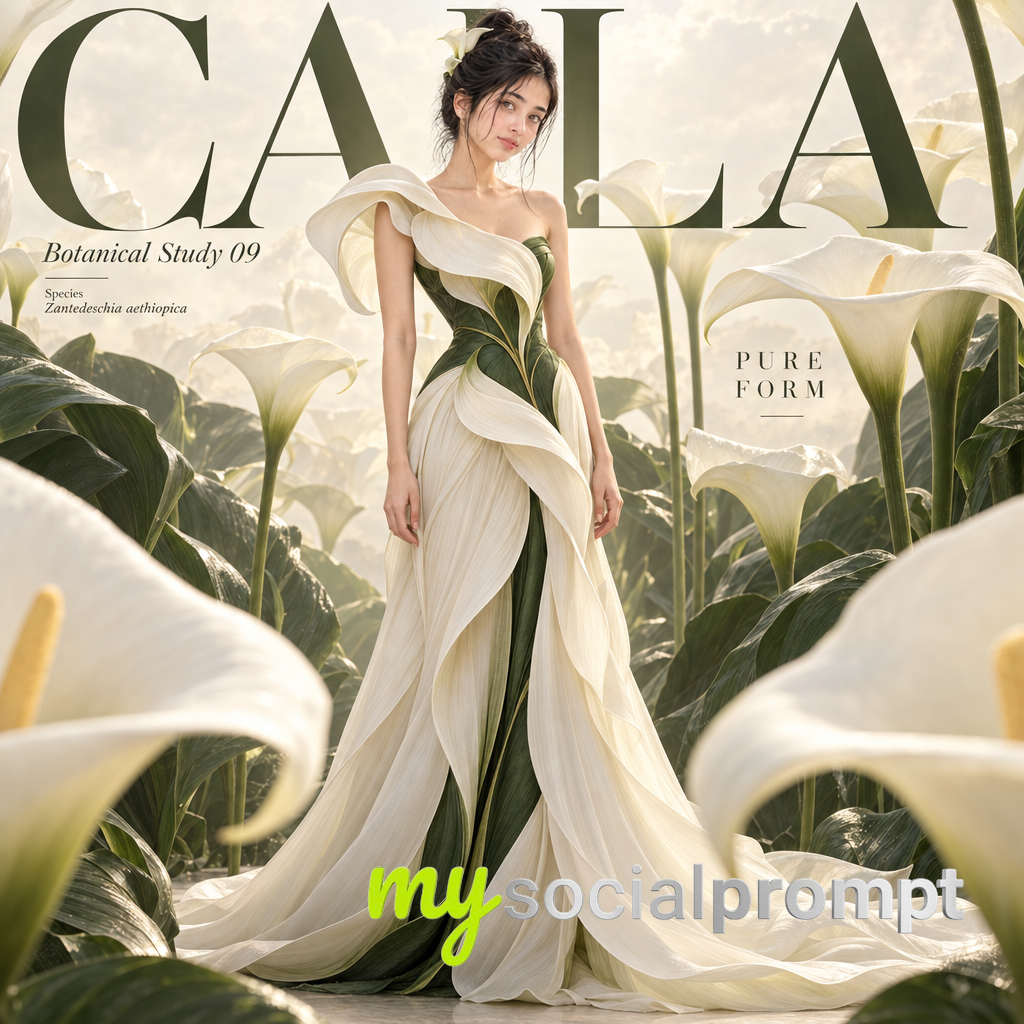 Calla Lily Haute Couture: A Study in Botanical Minimalism