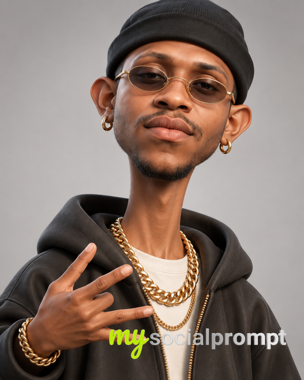 Hyper-Realistic 3D Caricature Portraiture With Street-Luxury Styling