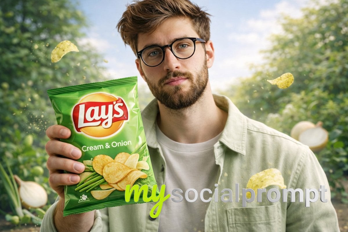 Cinematic Lay’s Chip Advertising Portrait With Hyper-Realistic Motion and Golden Lighting image 4