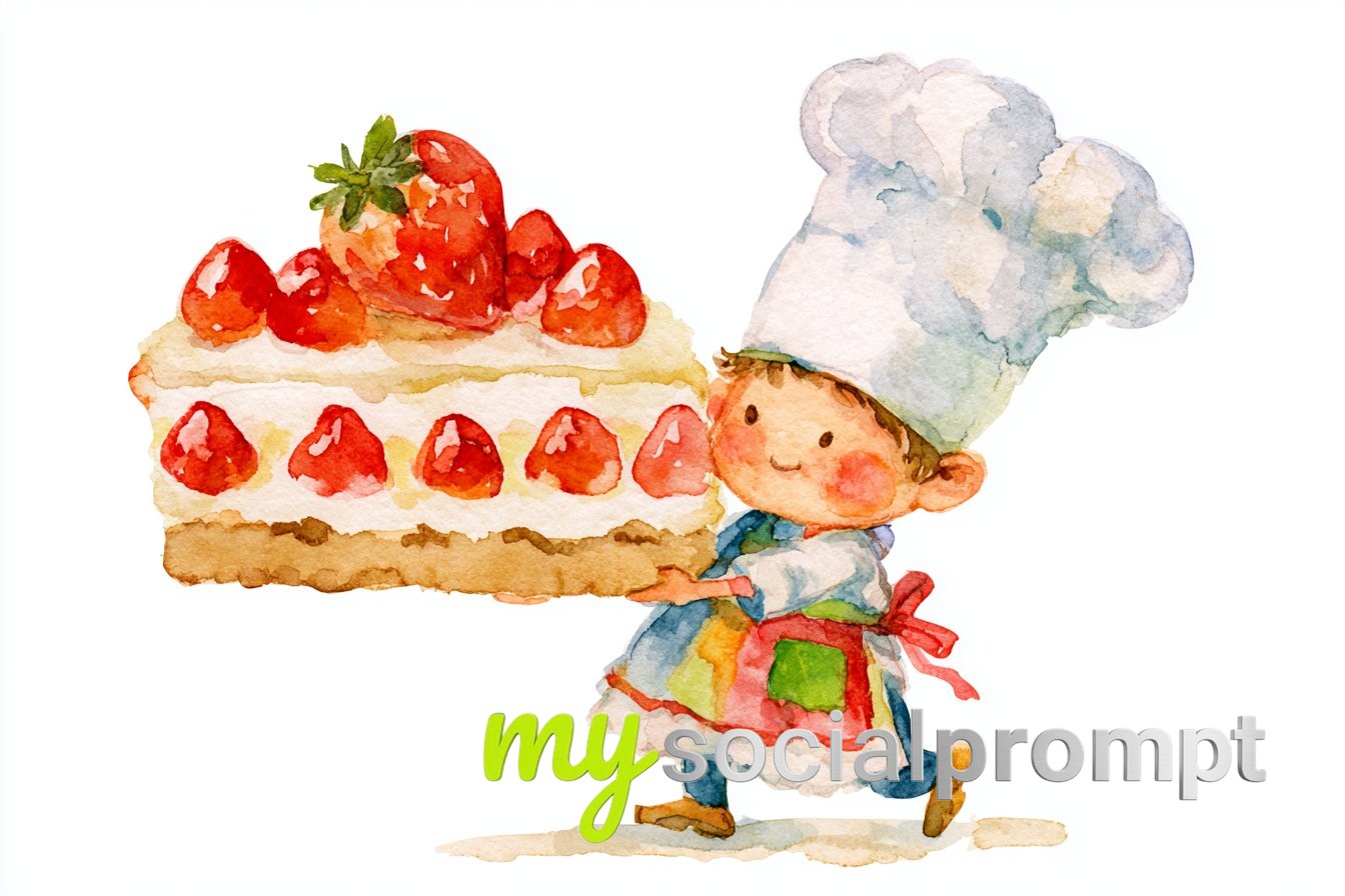 Whimsical Watercolor Storybook Characters on White — image 3