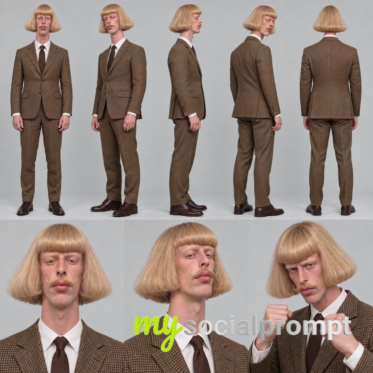 Jean phil Character Reference Sheet for AI Video