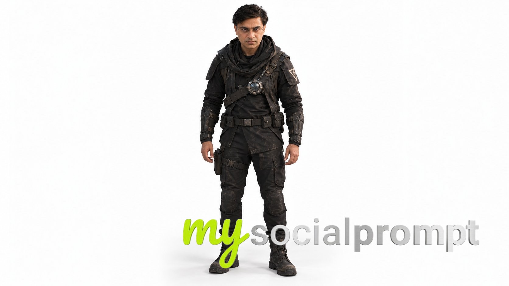 Clean White Studio Full-Body Identity Portrait