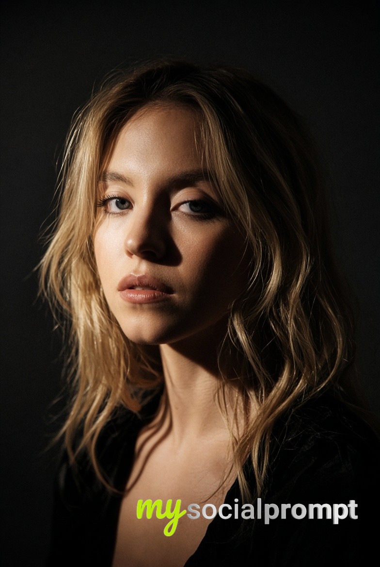 Dramatic Studio Portrait with Warm Rim Light image 1